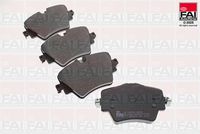 FAI AutoParts BP206 - Juego de pastillas de freno