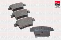 FAI AutoParts BP388 - Juego de pastillas de freno