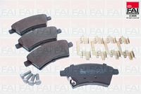 FAI AutoParts BP507 - Juego de pastillas de freno