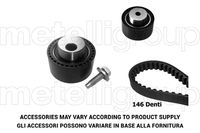 KWP TW170 - Juego de correas dentadas