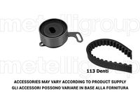 KWP TW302 - Juego de correas dentadas