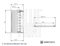 BLUE PRINT ADBP210215 - Filtro aceite, caja de cambios manual