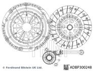 BLUE PRINT ADBP300248 - Kit de embrague