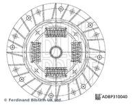 BLUE PRINT ADBP310040 - Disco de embrague