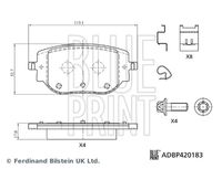 BLUE PRINT ADBP420183 - Juego de pastillas de freno