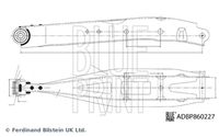 BLUE PRINT ADBP860227 - Barra oscilante, suspensión de ruedas