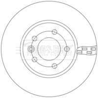 BORG & BECK BBD6254S - Disco de freno