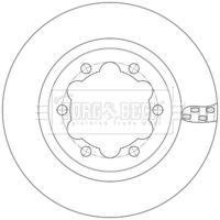 BORG & BECK BBD6255S - Disco de freno
