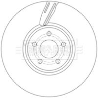 BORG & BECK BBD7017S - Disco de freno