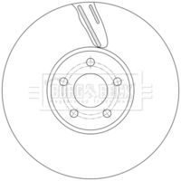 BORG & BECK BBD7018S - Disco de freno