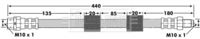 BORG & BECK BBH6739 - Tubo flexible de frenos