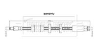 BORG & BECK BBH6910 - Tubo flexible de frenos