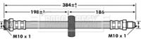 BORG & BECK BBH6911 - Tubo flexible de frenos