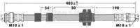 BORG & BECK BBH6982 - Tubo flexible de frenos