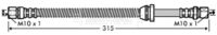BORG & BECK BBH7339 - Tubo flexible de frenos