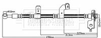 BORG & BECK BBH8138 - Tubo flexible de frenos