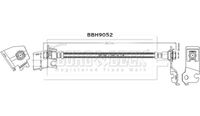 BORG & BECK BBH9052 - Tubo flexible de frenos