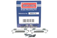 BORG & BECK BBK6136 - Juego de accesorios, zapatas de freno de estacionamiento