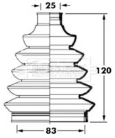 BORG & BECK BCB6048 - Juego de fuelles, árbol de transmisión