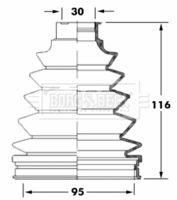 BORG & BECK BCB6051 - Juego de fuelles, árbol de transmisión