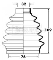 BORG & BECK BCB6091 - Juego de fuelles, árbol de transmisión