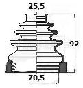 BORG & BECK BCB6131 - Juego de fuelles, árbol de transmisión