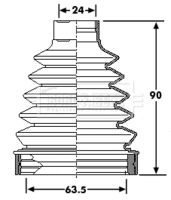 BORG & BECK BCB6201 - Juego de fuelles, árbol de transmisión