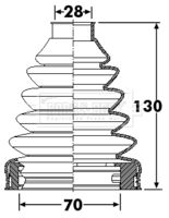 BORG & BECK BCB6253 - Juego de fuelles, árbol de transmisión