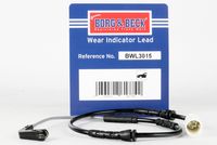 BORG & BECK BWL3015 - Contacto de aviso, desgaste de los frenos