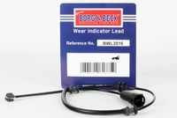 BORG & BECK BWL3016 - Contacto de aviso, desgaste de los frenos