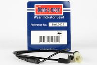 BORG & BECK BWL3032 - Contacto de aviso, desgaste de los frenos