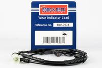 BORG & BECK BWL3038 - Contacto de aviso, desgaste de los frenos