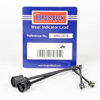 BORG & BECK BWL3078 - Contacto de aviso, desgaste de los frenos