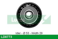 LUCAS LD0773 - Polea tensora, correa dentada