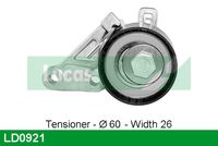 LUCAS LD0921 - Polea tensora, correa dentada