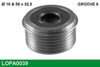 LUCAS LOPA0039 - Rueda libre alternador
