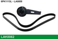 LUCAS LAK0062 - Juego de correas trapeciales poli V