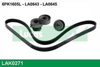 LUCAS LAK0271 - Juego de correas trapeciales poli V