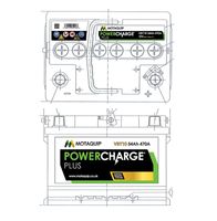 MOTAQUIP VBY10 - Batería de arranque