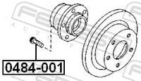 FEBEST 0484-001 - Perno de rueda