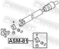 FEBEST ASM-81 - Junta, árbol cardán