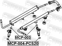 FEBEST MCP-004-PCS20 - Junta tórica, inyector