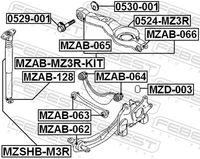 FEBEST MZAB-128 - Conector, amortiguador