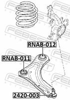 FEBEST RNAB-011 - Suspensión, Brazo oscilante