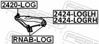 FEBEST RNAB-LOG - Suspensión, Brazo oscilante