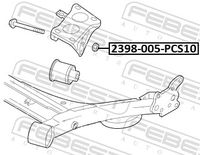 FEBEST 2398-005-PCS10 - Tuerca de rueda