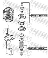 FEBEST PGSHB-307F-KIT - Juego de guardapolvos, amortiguador