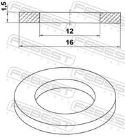 FEBEST 88430-121615A - Junta tórica