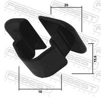FEBEST 88570-157 - Clip, listón