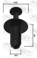 FEBEST 88570-182 - Clip, listón